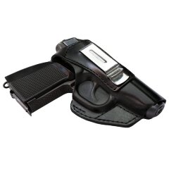 ПК-7 Кобура к ПМ поясн универс с пружиной для скрытого ношения кожан